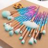 20Pcs Diamond Makeup Brushes Set ,Powder Foundation Blush Blending Eye shadow Lip Cosmetic Beauty Make Up Brush (Blue Pink) view 2