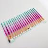 20Pcs Diamond Makeup Brushes Set ,Powder Foundation Blush Blending Eye shadow Lip Cosmetic Beauty Make Up Brush (Pink Green) view 2