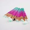 20Pcs Diamond Makeup Brushes Set ,Powder Foundation Blush Blending Eye shadow Lip Cosmetic Beauty Make Up Brush (Pink Green) view 3