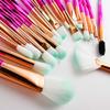 20Pcs Diamond Makeup Brushes Set ,Powder Foundation Blush Blending Eye shadow Lip Cosmetic Beauty Make Up Brush (Pink Green) view 4