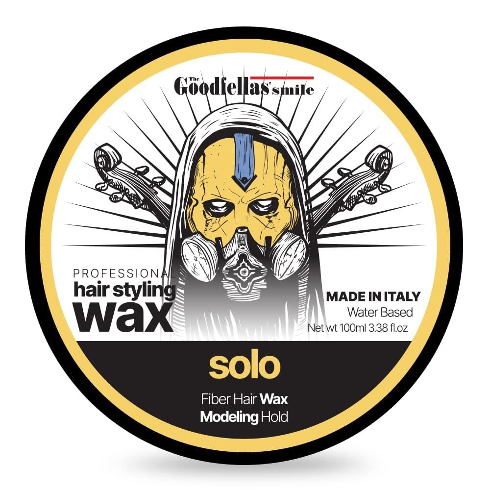The Goodfellas' smile SOLO Hair Wax  Modeling Hold Styling Wax with Sandalwood & Mandarin Scent, 100ml  Made in Italy