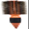 Lado Pro Long Barrel Nylon & Boar Bristle Round Wood Hair Brush #4103 (Large, 2 1/4 inch) view 1