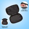 Conair Travel Makeup Bag, Large Toiletry and Cosmetic Bag, Perfect Size for Use At Home or Travel, Train Case Shape in Solid Black with Diamond-Quilt Pattern view 3