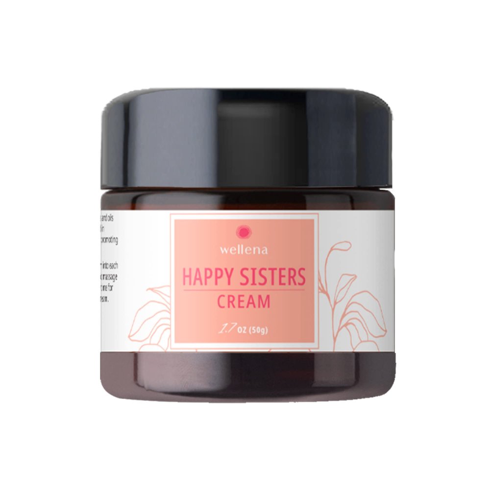 Happy Sisters Wellena Cream by Magdalena | Supports Estrogen Balance, Lymphatic System, & More! | 1.7 oz