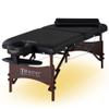 Master Massage 30" Roma II Portable Massage Table in Black with Ambient Lighting System view 1