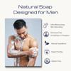 Dapper Yankee New Castle Natural Soap Bar for Men - Zero Grit, Manly Scent, Spiced Musk, Sandalwood, Tobacco, and Suede view 4