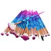 20Pcs Diamond Makeup Brushes Set ,Powder Foundation Blush Blending Eye shadow Lip Cosmetic Beauty Make Up Brush (Purple Blue) view 1