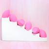 AOA Studio Collection Makeup Sponge Set Makeup Blender Latex Free and High-definition Super Soft Set of 6 Makeup Blender For Powder Cream and Liquid, Beauty Cosmetic Beveled Shape (Pink) view 3