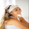 VOLO Salt White Spa Headband & Scrunchie Set for Women | Towel Hair Accessories for Makeup, Washing Face, Self Care & Skin Care | Ultra Soft, Absorbent & Stretchy | Perfect Pair Bundle | Microfiber view 4