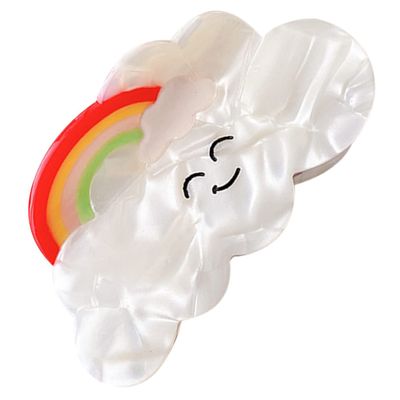 minkissy Cloud Hair Claw Clip for Women Creative Decorative Jaw Clip and Flexible Design for Occasions Stylish Rainbow Hair Accessory for Travel School