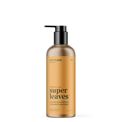 ATTITUDE Volumizing Conditioner, Petitgrain and Jasmine, with Essential Oils, Vegan & Plant-Based, Aluminum Bottle, For Thin and Flat Hair, 16 Fl Oz