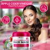 Apple Cider Vinegar Deep Conditioning Mask - Treatment for Dry Damaged Hair and Split End Repair - Sulfate Free Formula with Collagen, Keratin and Argan Oil - For Flaky Scalp and Dandruff Relief view 2