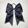 "BLACK" Cheer Bow Pony Tail 3 Inch Ribbon Girls Hair Bows Cheerleading Dance view 1