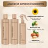 Moehair Trio Pack | Combo of Protein-Infused Shampoo and conditioner Set with Leave-In Conditioner | Hydrates Dry, Damaged Hair | Frizz Control Haircare Combo (12 Fl. Oz) view 2