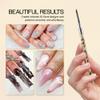 PANA Kolinsky 3D Acrylic Nail Brushes with Liquid Glitter Handle - For Professional Acrylic Powder Liquid Manicure Pedicure (Gold Color, Size #5) view 2