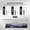 PANA 3D Kolinsky Nail Art Brush - Silver Glitter Handle, Size 5 - Acrylic Nail Art Sculpture Brush for Manicures Pedicure Salon Professional or Beginner view 2