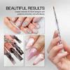 PANA 3D Kolinsky Nail Art Brush - Silver Glitter Handle, Size 5 - Acrylic Nail Art Sculpture Brush for Manicures Pedicure Salon Professional or Beginner view 3