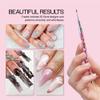 PANA 3D Kolinsky Nail Art Brush - Pink Glitter Handle, Size 2 - Acrylic Nail Art Sculpture Brush for Manicures Pedicure Salon Professional or Beginner view 2