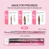 PANA 3D Kolinsky Nail Art Brush - Pink Glitter Handle, Size 2 - Acrylic Nail Art Sculpture Brush for Manicures Pedicure Salon Professional or Beginner view 3