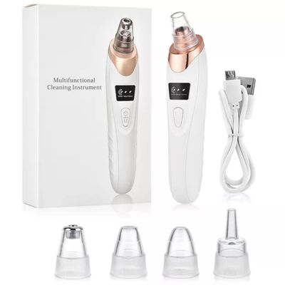 Electric Blackhead Remover Vacuum Acne Cleaner Black Spots Removal Facial Deep Cleansing Pore Cleaner Machine Skin Care Tools, White, 1 count (Pack of 1)