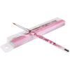 PANA 3D Kolinsky Nail Art Brush - Pink Glitter Handle, Size 5 - Acrylic Nail Art Sculpture Brush for Manicures Pedicure Salon Professional or Beginner view 1