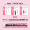 PANA 3D Kolinsky Nail Art Brush - Pink Glitter Handle, Size 5 - Acrylic Nail Art Sculpture Brush for Manicures Pedicure Salon Professional or Beginner view 3
