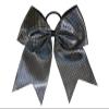 "Sparkle DOTS Black" Cheer Bow Pony Tail 3" Ribbon Hair Bows Cheerleading view 1