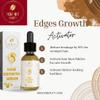 Edges Growth Serum. Great for loss of edges, edges loss from tight braids, wigs and glue. Formulated with naturals oils to regrow hair line, Increase Hair Density around edges. over 52 herbs & oils. view 2