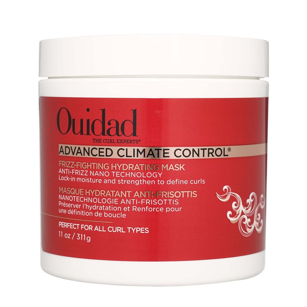 Ouidad Advanced Climate Control Hair Mask - 11 oz, Frizz Control Curly Hair Mask with Vitamin C & Castor Oil, Anti-Frizz Nano Technology, Helps Repair, Nourish and Hydrate Curls, For All Curl Types