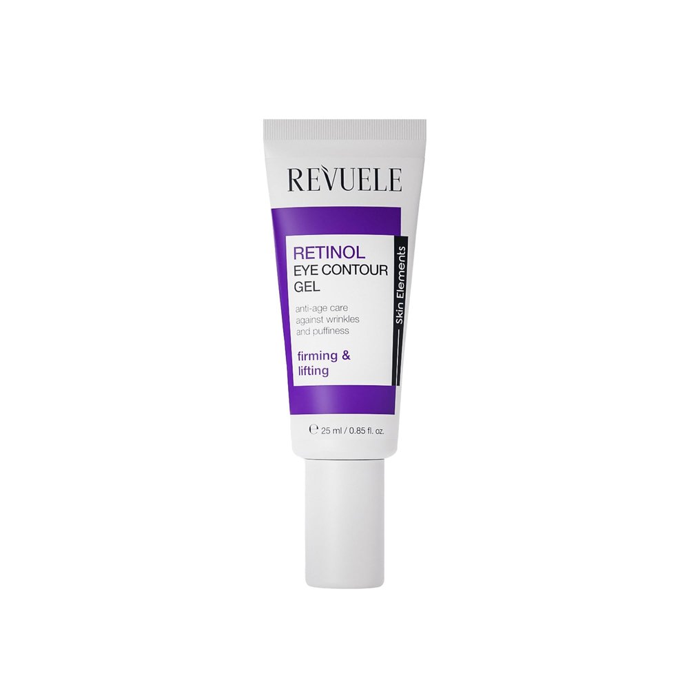 Revuele Retinol Eye Contour Gel, 0.85 fl.oz  Anti-Aging Eye Gel for Fine Lines, Wrinkles, Puffiness, and Dark Circles