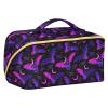 Makeup Organizer Bag, Purple Bat Gothic Travel Makeup Bags Makeup Vanity Case Large Capacity Rhombus Cosmetic Toiletry Bag for Girl Women Ladies view 1