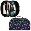 Makeup Organizer Bag, Halloween Luminous Bats Travel Makeup Bags Makeup Vanity Case Large Capacity Rhombus Cosmetic Toiletry Bag for Girl Women Ladies view 3