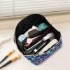 Makeup Organizer Bag, Funny Skulls Travel Makeup Bags Makeup Vanity Case Large Capacity Rhombus Cosmetic Toiletry Bag for Girl Women Ladies view 2