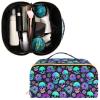 Makeup Organizer Bag, Funny Skulls Travel Makeup Bags Makeup Vanity Case Large Capacity Rhombus Cosmetic Toiletry Bag for Girl Women Ladies view 3