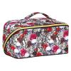 Makeup Organizer Bag, Skulls Rose Flowers Travel Makeup Bags Makeup Vanity Case Large Capacity Rhombus Cosmetic Toiletry Bag for Girl Women Ladies view 1