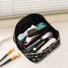 Makeup Organizer Bag, Death Moth Butterfly Travel Makeup Bags Makeup Vanity Case Large Capacity Rhombus Cosmetic Toiletry Bag for Girl Women Ladies view 2