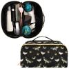 Makeup Organizer Bag, Death Moth Butterfly Travel Makeup Bags Makeup Vanity Case Large Capacity Rhombus Cosmetic Toiletry Bag for Girl Women Ladies view 3