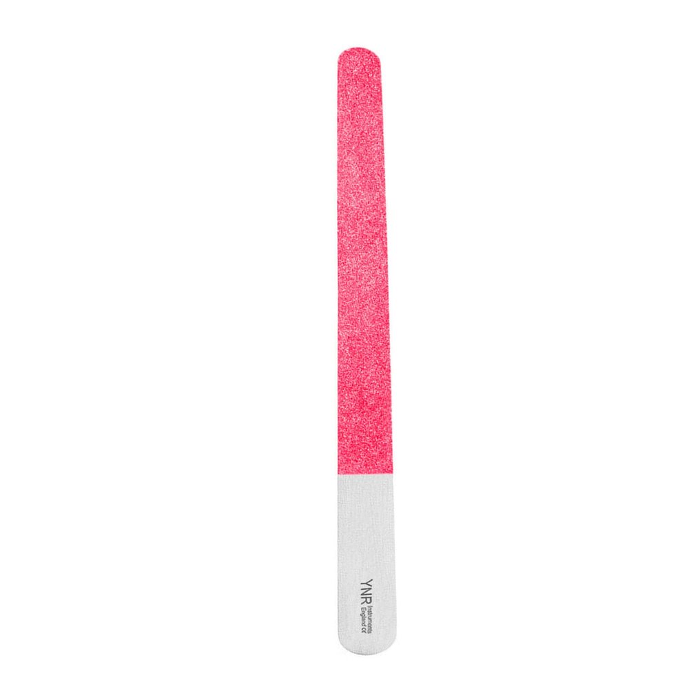 Nail File Diamond Deb Nail File Foot Dresser Stainless Steel Double Sided Diamond Dust Coating Podiatry Foot Care Instruments Professional Quality Product Chiropody File (Pink 8")