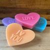 Valentine's Day Heart Conversation Heart soap bar XOXO, LOVE, I LOVE YOU, CUTIE PIE gift soap (LOVE) view 3