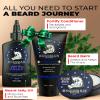 Bossman Essentials Beard Kit for Men, Set of 3 - Beard Oil Jelly, Fortifying Conditioner Cream, Beard Balm - Grooming Growth Care Accessories - Gift Set for Men (Vetiver X) view 2