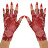 ManiGlovz - The ORIGINAL UPF 50+ UV Light Protective Nail Gloves | Gel Manicure and Anti UV Fingerless Gloves for Women | Can be Used as Sun Protection Gloves for Driving | Red District view 1