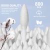 800Pcs Precision Tip Cotton Swabs for Makeup, Double Pointed Tip Cotton Swab with Paper Sticks view 3