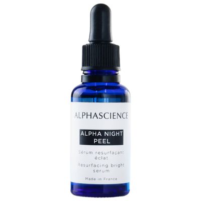 ALPHASCIENCE Alpha Night Peel  Unifying, Resurfacing Serum - Helps Smooth Uneven Skin - for Oily & Acne Prone Skin and Fine Lines and Wrinkles - 30 ml / 1 fl. oz.