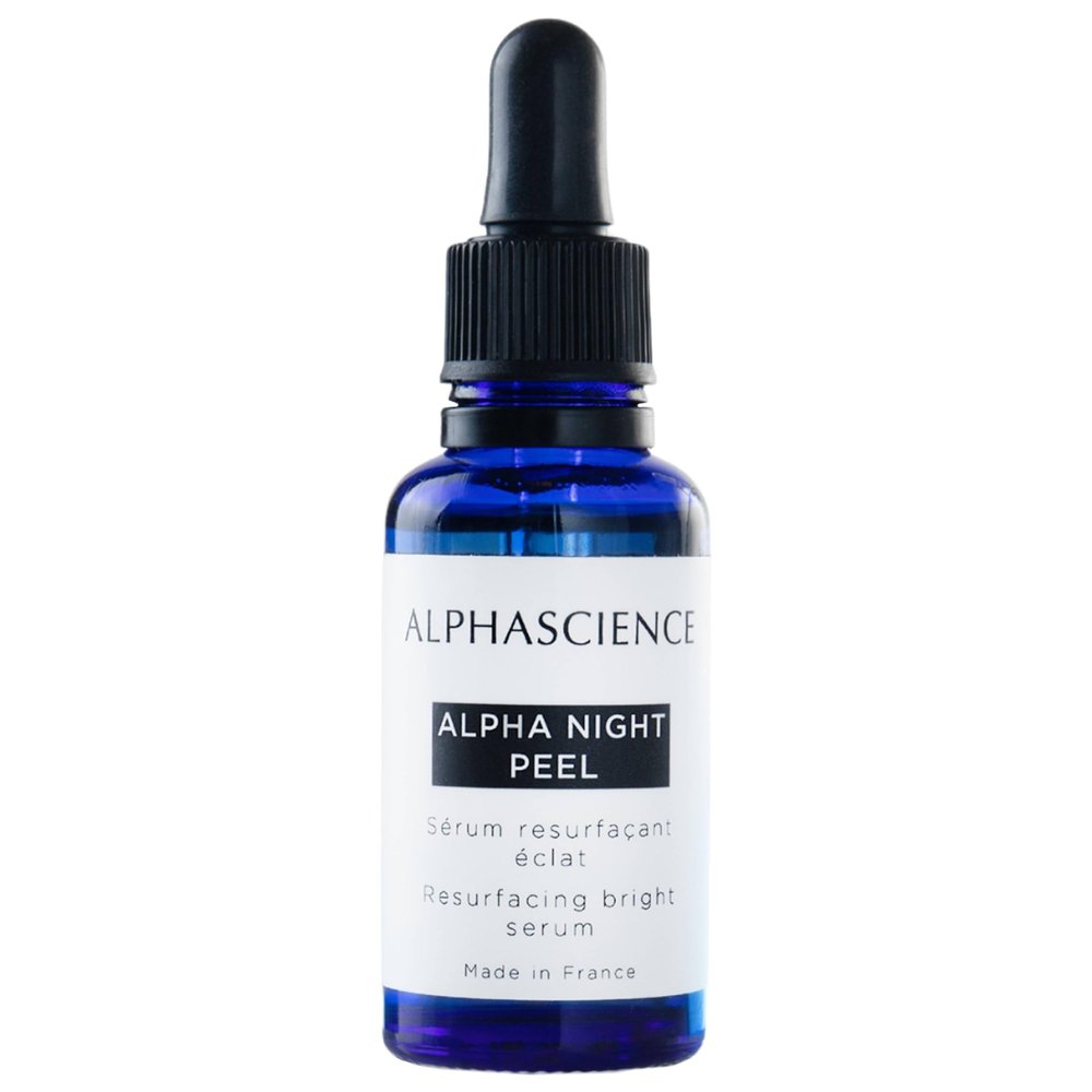 ALPHASCIENCE Alpha Night Peel  Unifying, Resurfacing Serum - Helps Smooth Uneven Skin - for Oily & Acne Prone Skin and Fine Lines and Wrinkles - 30 ml / 1 fl. oz.