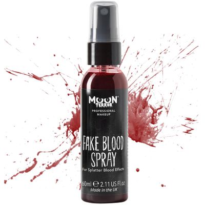 Pro FX Fake Blood Spray by Moon Terror | 60ml | SFX Make up for Halloween Vampire Zombie Theatre | Special Effects Make up
