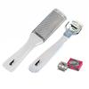 3Pcs Foot Rasp File Callus Remover Scrubber Hard Dead Rough Skin Dual Sided Pedicure (White) view 1