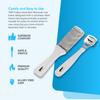 3Pcs Foot Rasp File Callus Remover Scrubber Hard Dead Rough Skin Dual Sided Pedicure (White) view 3