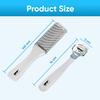 3Pcs Foot Rasp File Callus Remover Scrubber Hard Dead Rough Skin Dual Sided Pedicure (White) view 4