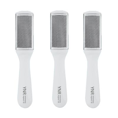 Pack of 3 Pieces Double-Sided Foot File Foot Rasp File Dead Skin Remover Foot Scrubber Hard Skin Remover Foot Care for Wet and Dry Cracked Feet (White)