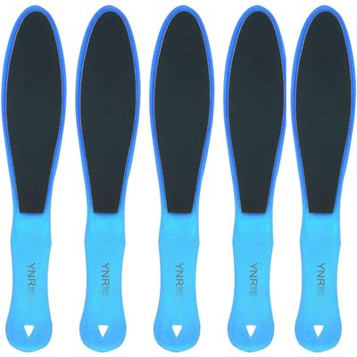 5 Pieces Double Sided Pedicure Foot File Effectively Remove The Foot Hard Skin, Dead Skin and Calluses Reusable Foot Care Repair Tool (Blue)